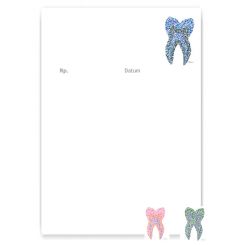 Rezeptblock mit Adresse, Motiv Marie in 3 Farben 