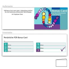 7er PZR-Bonuspass, Motiv Zahnreihen 