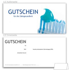 IGeL/PZR Gutscheine, Motiv Putzbereit 