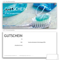 PZR-Gutscheine, Motiv Accessoires mit Praxisadresse 