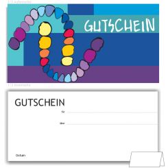 IGeL/PZR Gutscheine, Motiv Zahnreihen 