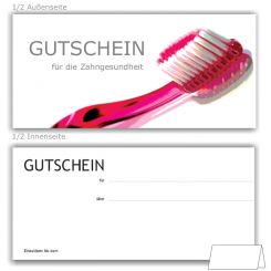 IGeL/PZR Gutscheine, Motiv Zahnbürste 