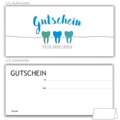 IGeL/PZR Gutscheine, Motiv Service, Türkis 