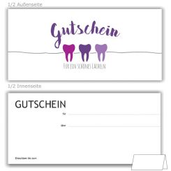 IGeL/PZR Gutscheine, Motiv Service, Violett 