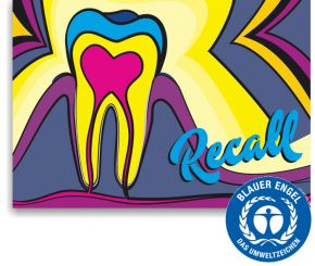 Recallkarten "PopArt No. 1", Umweltsiegel 