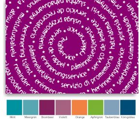 Recallset Karte+Umschlag, Motiv Multi 