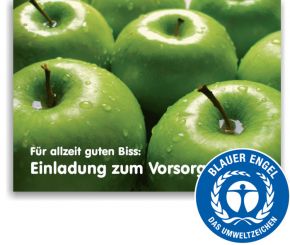 Recallkarten "Grannys", Umweltsiegel 