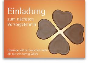 Recallkarten, Motiv Glück 