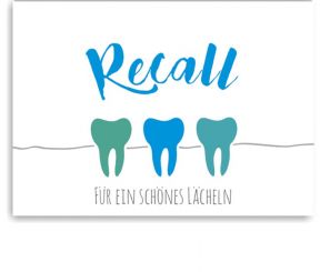 Recallset Karte+ Umschlag, Motiv Service, Türkis 