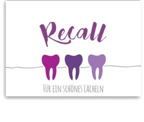 Recallset Karte+ Umschlag, Motiv Service, Violett 