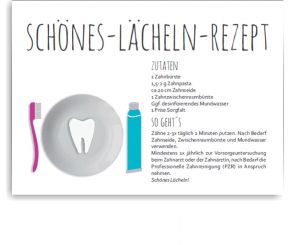 Recallkarten, Motiv Rezept 