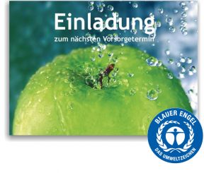 Recallkarten "Frische", Umweltsiegel 