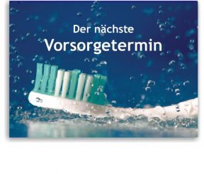 Recallkarten, Motiv Zahnfrische 