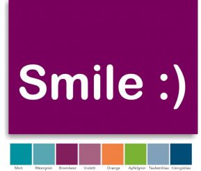 Recallset Karte+ Umschlag, Motiv Smile 