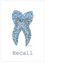 Recallkarten, Motiv Marie, zentrierter Text 