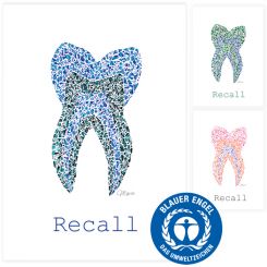 Recallkarten "Marie", 3 Farben, Umweltsiegel 