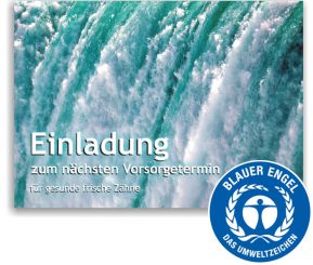 Recallkarten "Wasser", Umweltsiegel 