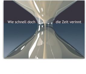 Recallkarten, Motiv Sanduhr 