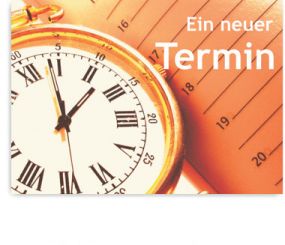 Recallkarten, Motiv Termine 
