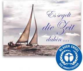 Recallkarten "Segeln", Umweltsiegel 