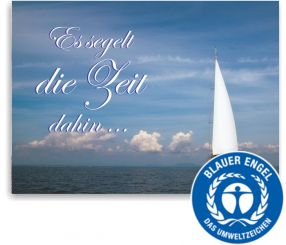 Recallkarten "Segler", Umweltsiegel 