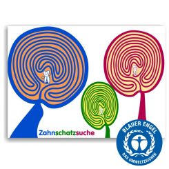 Recallkarten für Kinder, Motiv Labyrinth 