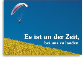 Recallkarten für Jugendliche, Motiv Landung 