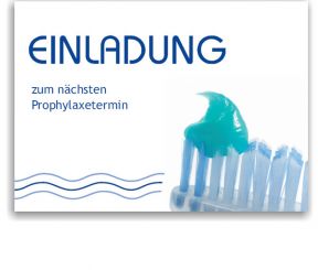 Recallkarten, Motiv Putzbereit 