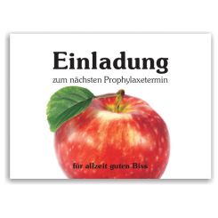 Recallkarten, Motiv Pastellapfel 