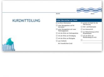 Kurzbrief, Motiv Putzbereit 