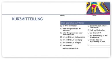 Kurzbrief, Motiv PopArt No1 