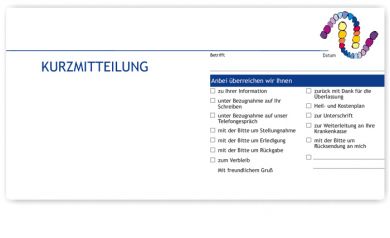 Kurzbrief, Motiv Zahnreihen 