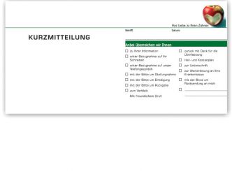 Kurzbrief, Motiv Herzapfel 
