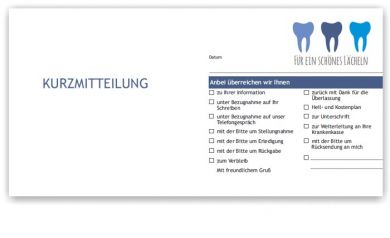 Kurzbrief, Motiv Service, Blau 