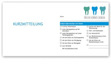 Kurzbrief, Motiv Service, Türkis 