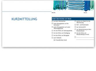 Kurzbrief, Motiv Zahnpasta-Collage 