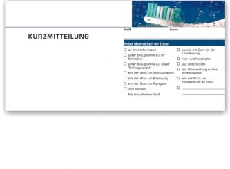 Kurzbrief, Motiv Zahnfrische 