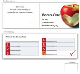 7er Bonuspass Prothesenreinigung, Motiv Herzapfel 