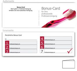 7er Bonusheft Prothesenreinigung, Motiv Zahnbürste 