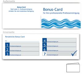 7er Bonuspass Prothesenreinigung, Motiv Pastawelle 