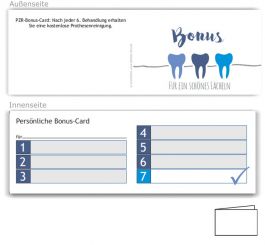7er Bonuspass Prothesenreinigung, Motiv Service, Blau 