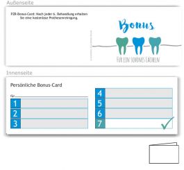 7er Bonuspass Prothesenreinigung, Motiv Service, Türkis 