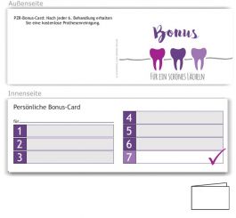 7er Bonuspass Prothesenreinigung, Motiv Service, Violett 