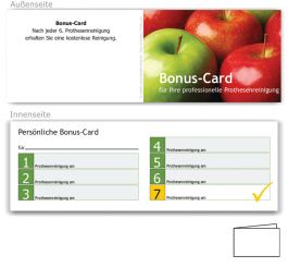 7er Bonuspass Prothesenreinigung, Motiv Äpfel 