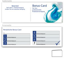 7er Bonuspass Prothesenreinigung, Motiv Aquarell 