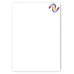 Briefpapier, Motiv Zahnreihen 