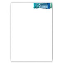 Briefpapier, Motiv Zahnpasta-Collage 