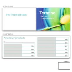 Terminkarten, Motiv Zahngesundheit 