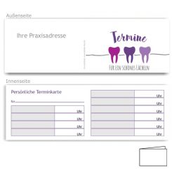 Terminkarten, Motiv Service, Violett 