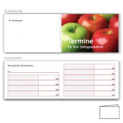 Terminkarten, Motiv Äpfel 